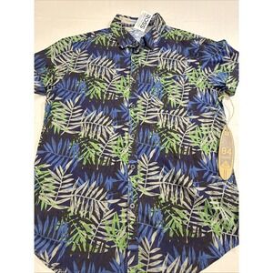 SHIRT Huntington Beach Club Men's LARGE Hawaiian‎  Short Sleeve